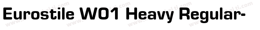 Eurostile W01 Heavy Regular字体转换